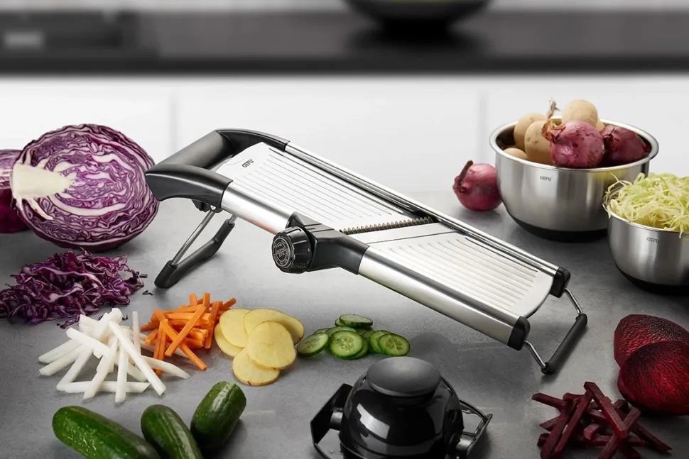Mandoline Gefu Volari Zilver
