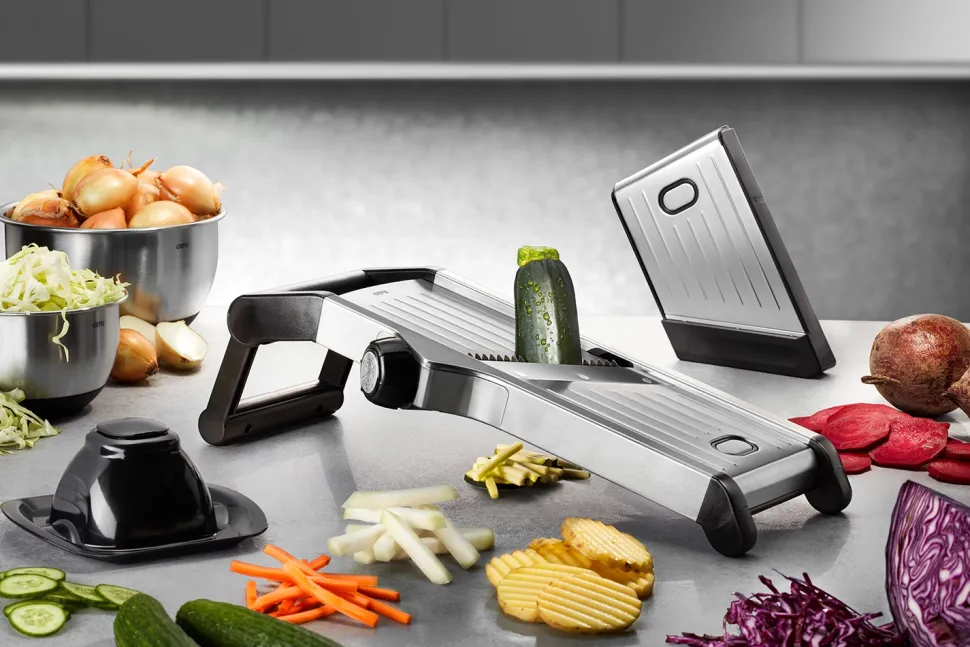 Mandoline Gefu Welo Zilver