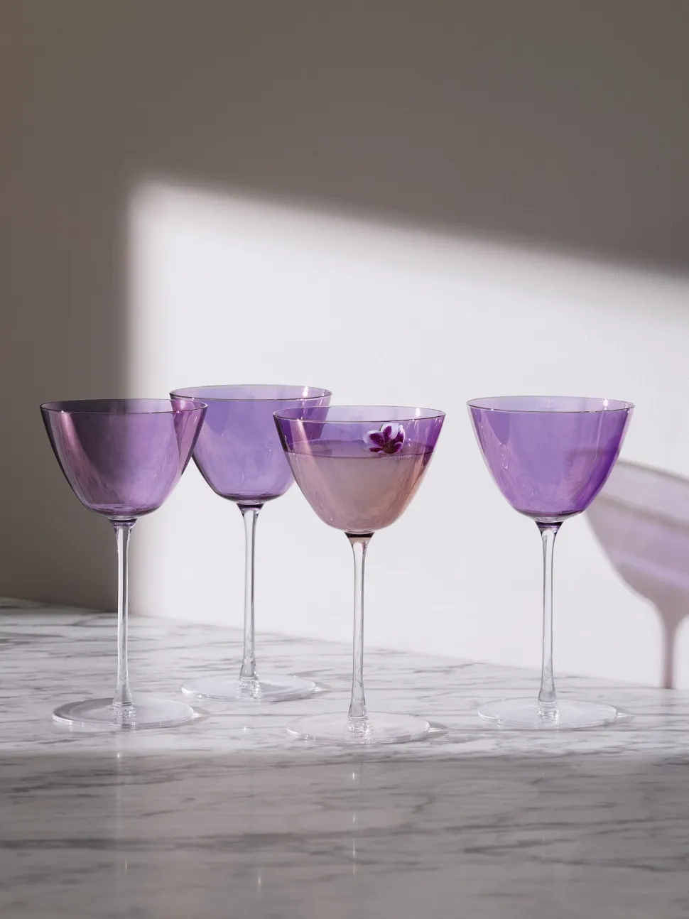Martiniglas L.S.A. Aurora Purple/Violet 195 ml (Set van 4)