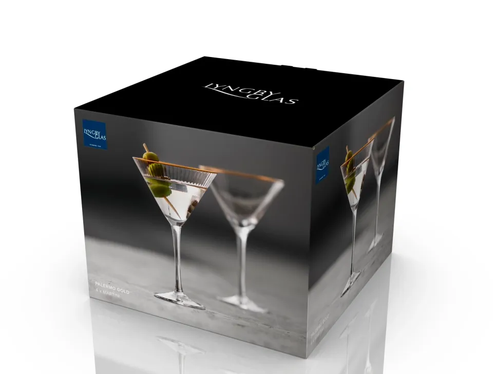 Martiniglas Lyngby Palermo Clear 250 ml (Set van 4)