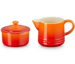 Melk en Suikerset Le Creuset Oranjerood (2-Delig)
