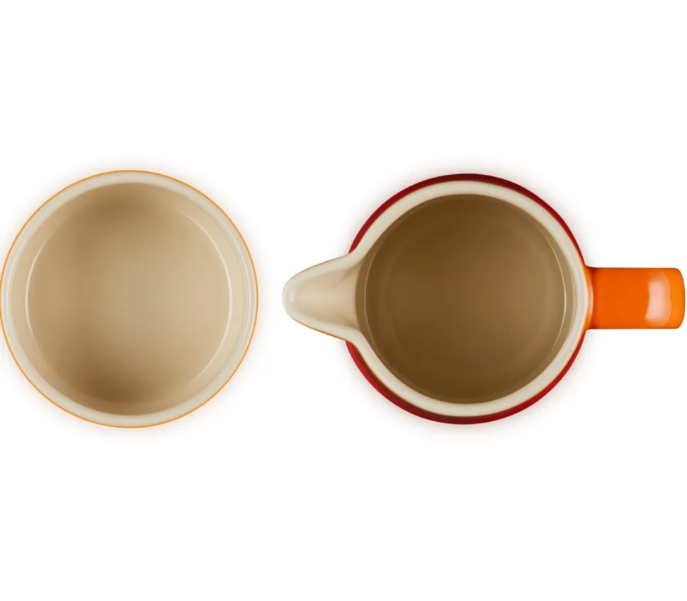 Melk en Suikerset Le Creuset Oranjerood (2-Delig)
