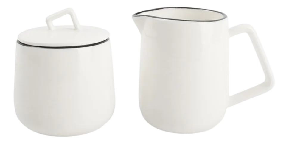 Melkkan en Suikerpot Salt & Pepper Studio Base White 140 ml