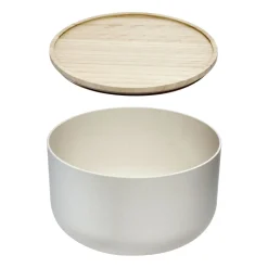 Mengkom iDesign Ro Pansino met Deksel Large Wit 24,8 cm