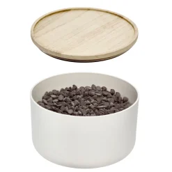 Mengkom iDesign Ro Pansino met Deksel Medium Wit 19,7 cm