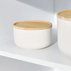 iDesign Mengkom Ro Pansino met Deksel Small Wit 15,9 cm Sale