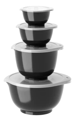 Mengkommen Set Rosti Margrethe Carbon Black (4-delig)