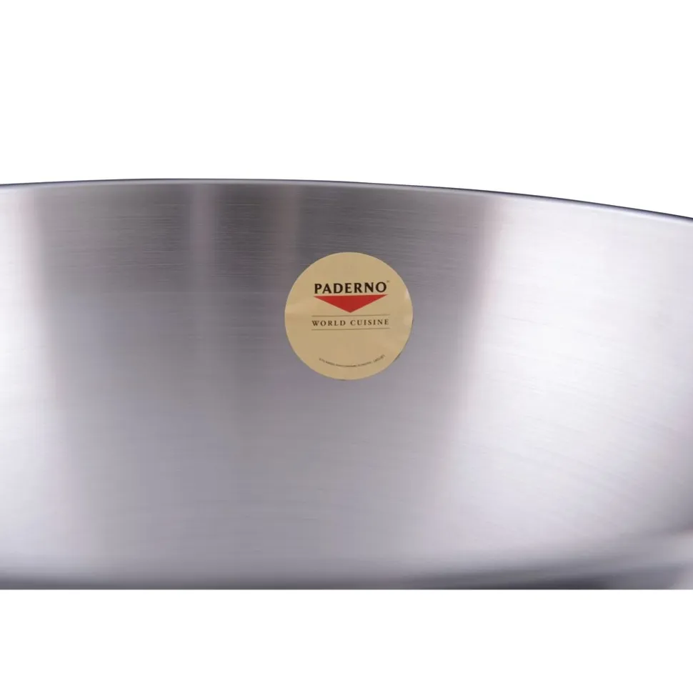 Mengkom Paderno Satin Steel 30 cm Bolvormig