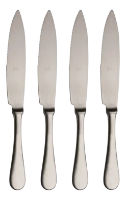 Mes Mepra Steak Knives Ice Zilver (4-delig)