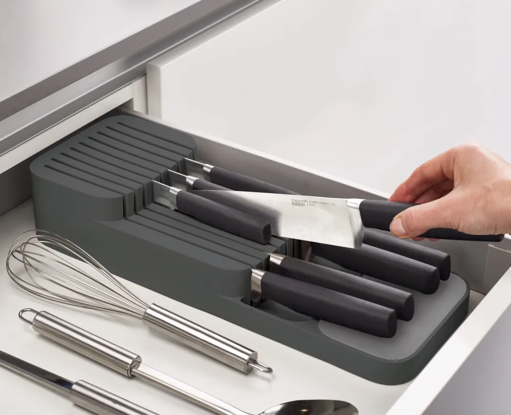 Joseph Joseph Messenlegger Duo In-drawer Knife Tray Grijs Best