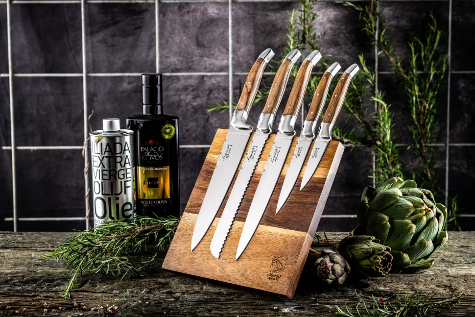 Messenset Laguiole Style de Vie Luxury Line Olijf