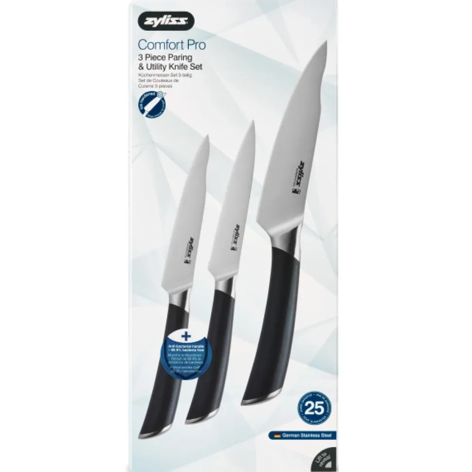 Messenset Zyliss Comfort Pro Black (3-delig)