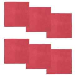 Microvezeldoek DDDDD Billie Red 30 x 30 cm (6-Delig)