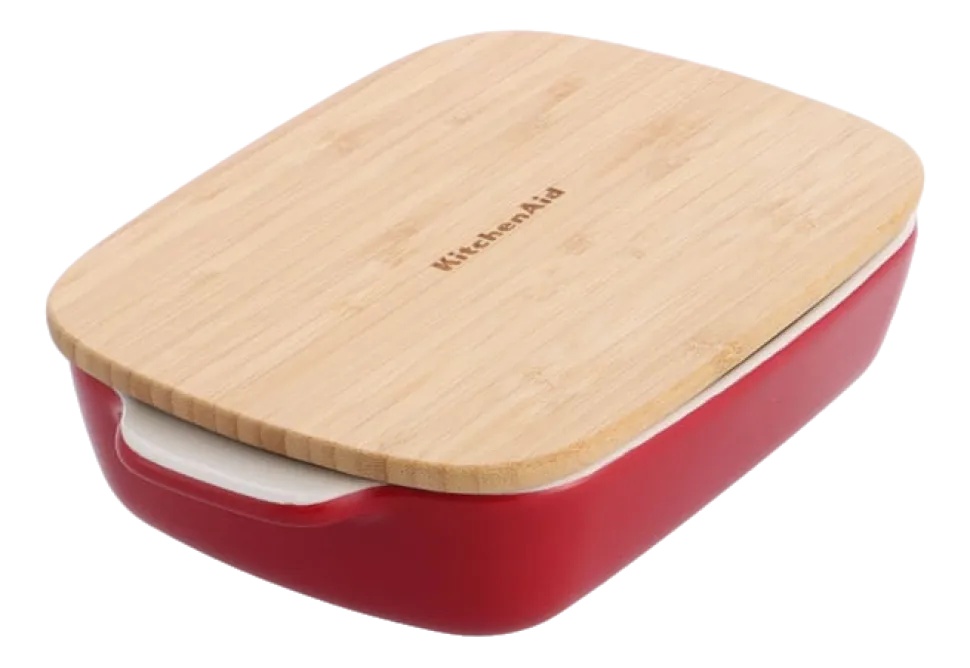 Middelgrote Ovenschaal Met Deksel KitchenAid Empire Red
