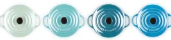 Mini braadpanset Le Creuset Aardewerk Metallic Blauwe Tinten (4-Delig)