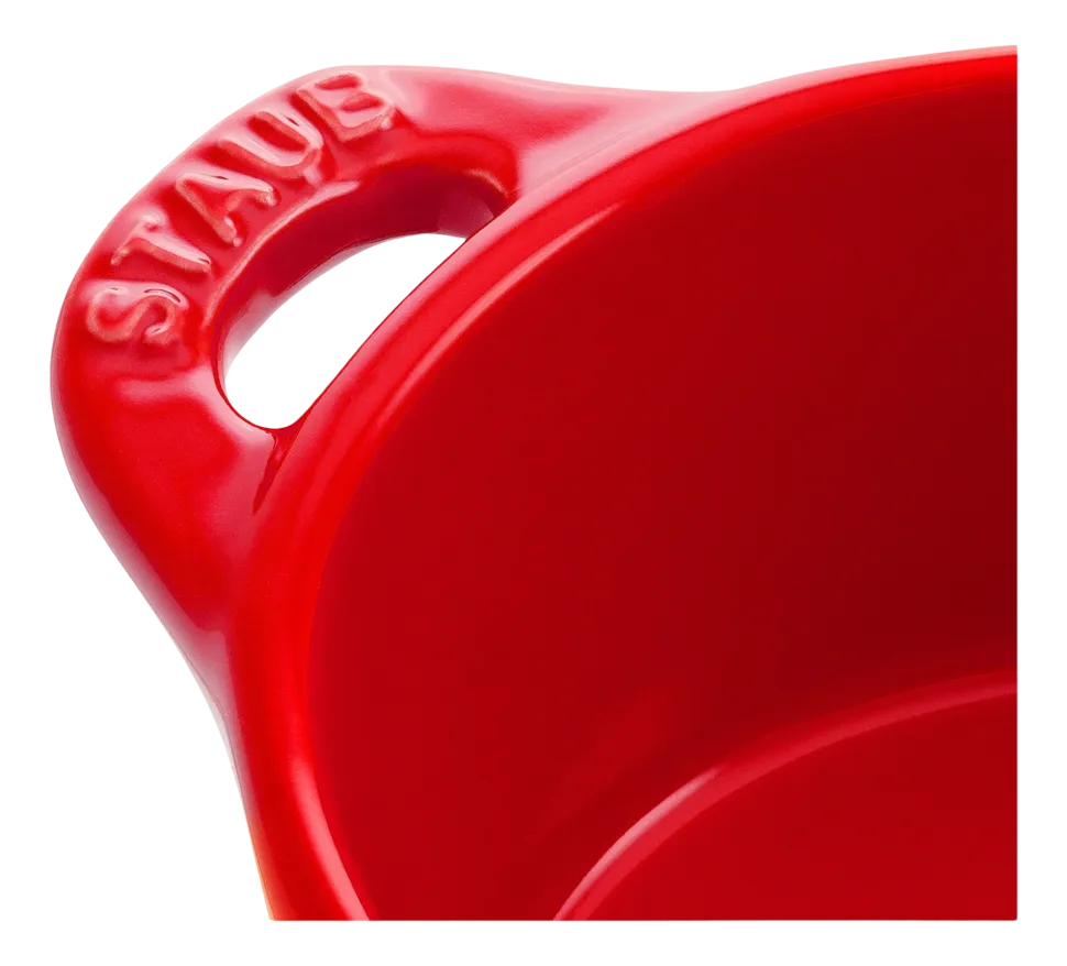 Mini Braadpan Staub Ceramic by Staub Cocotte Rond Kers 10 cm