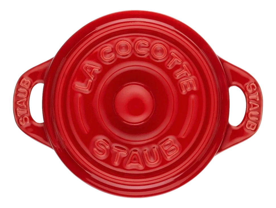 Mini Braadpan Staub Ceramic by Staub Cocotte Rond Kers 10 cm