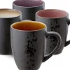 Bitz Mok Gastro Black Pink (4-Delig) New