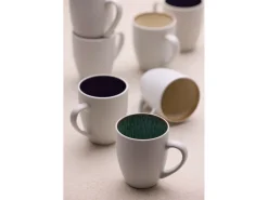 Bitz Mok Gastro White / Dark Blue 300 ml (Set van 4)