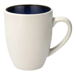 Bitz Mok Gastro White / Dark Blue 300 ml (Set van 4)