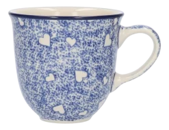 Mok Bunzlau Castle White Hearts Tulip 330 ml
