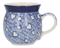 Mok Bunzlau Castle White Hearts 240 ml