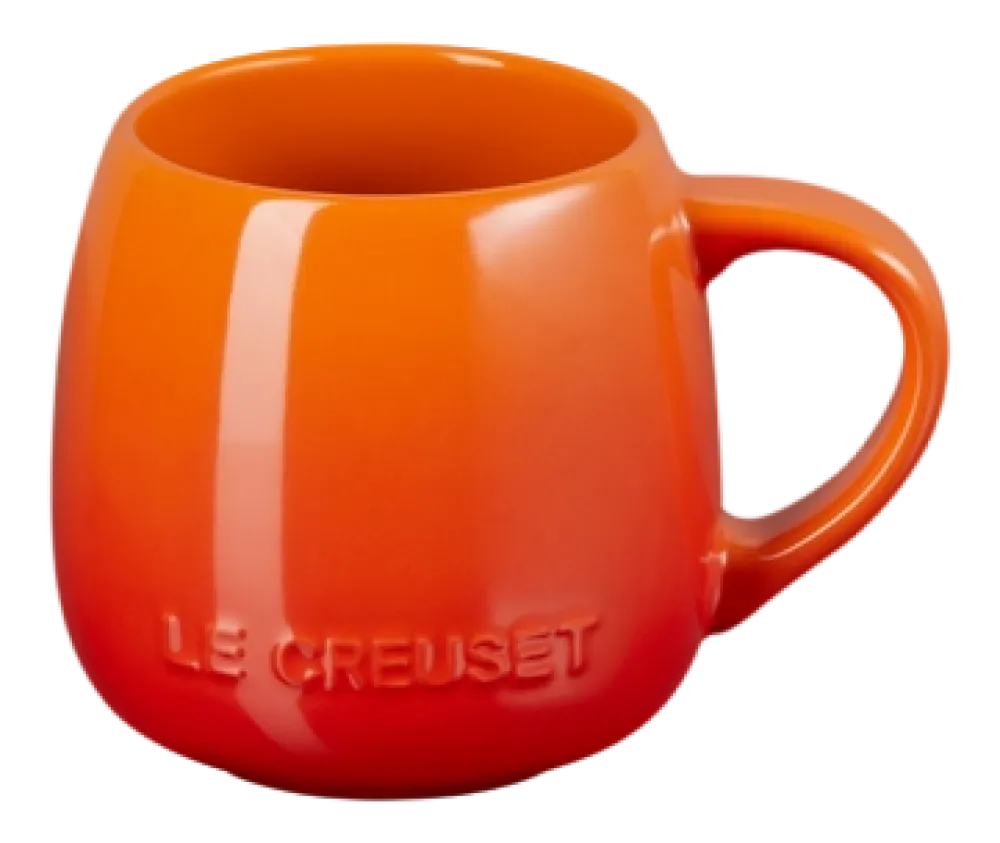 Le Creuset Mok Coupe Oranjerood 320ml (4-Delig) Outlet