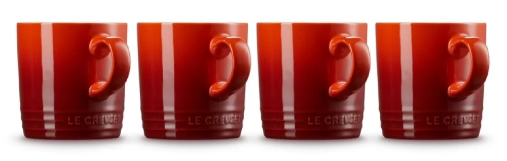 Le Creuset Mok Kersenrood 350ml (set van 4) Clearance