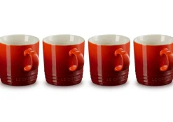 Le Creuset Mok Kersenrood 350ml (set van 4) Clearance