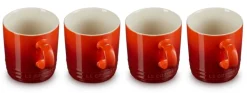 Le Creuset Mok Kersenrood 350ml (set van 4) Clearance