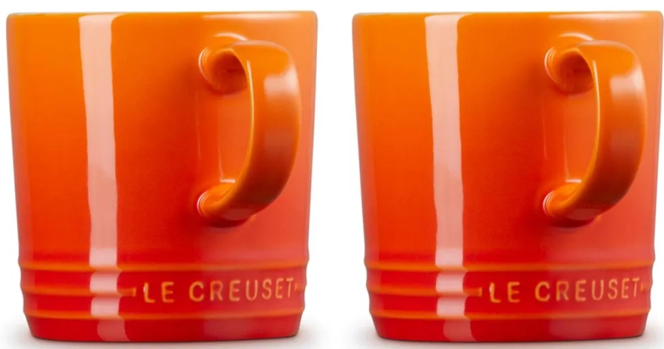 Mok Le Creuset Oranjerood 350ml (2-Delig)