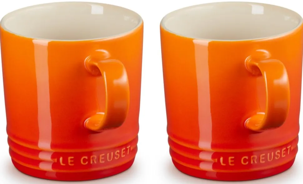 Mok Le Creuset Oranjerood 350ml (2-Delig)