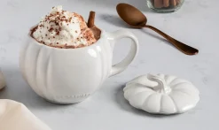 Mok Le Creuset Pompoen met deksel White 400 ml