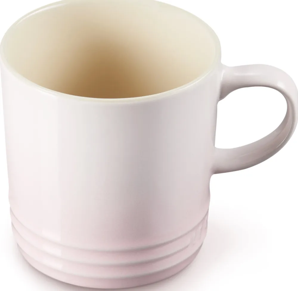 Le Creuset Mok Shell Pink 350ml (set van 4) Sale