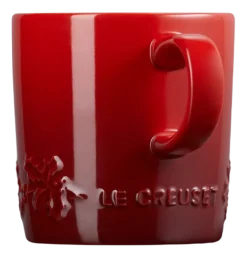 Mok Le Creuset Winter Holly Collection Kersenrood 350ml (4-Delig)