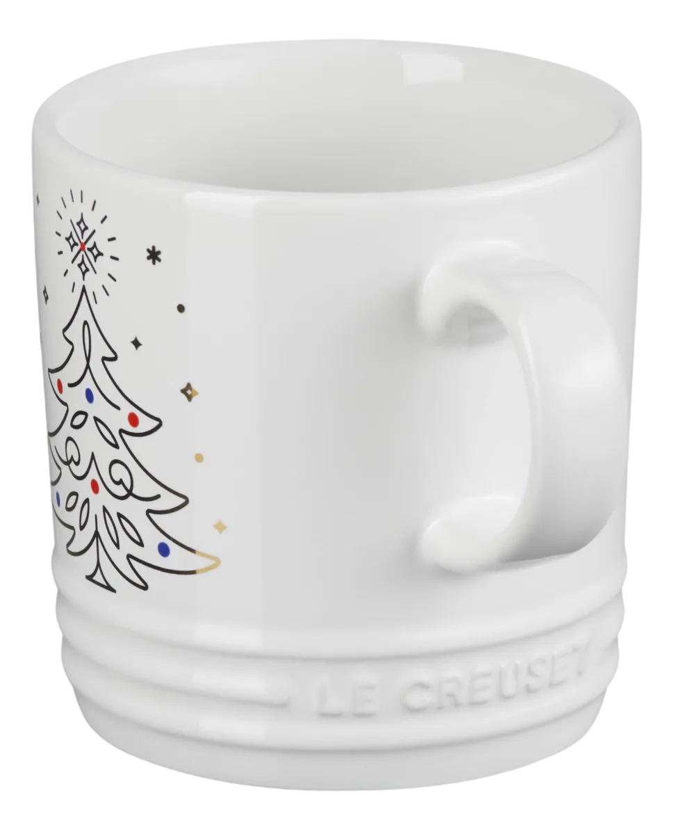 Mok Le Creuset Wit Kerstboom 350ml
