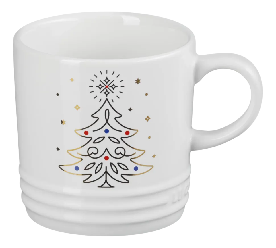 Mok Le Creuset Wit Kerstboom 350ml