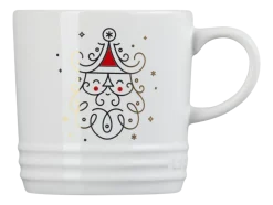 Le Creuset Mok Wit Kerstman 350ml Outlet