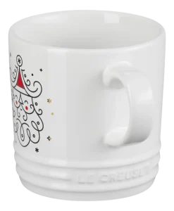 Le Creuset Mok Wit Kerstman 350ml Outlet