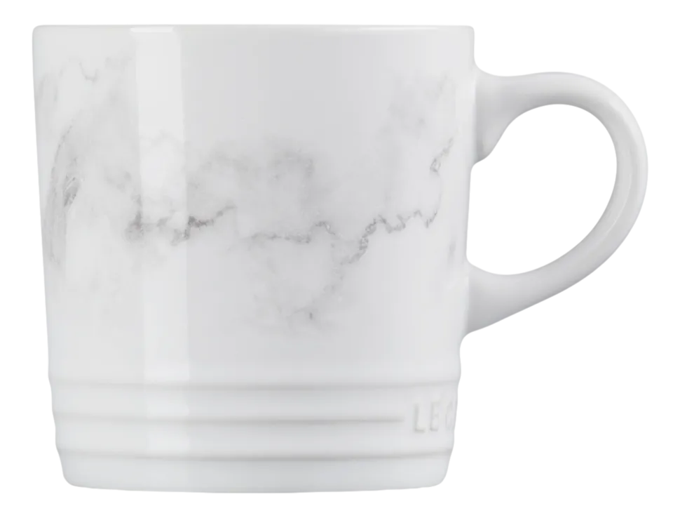 Mok Le Creuset Wit Marble 350ml (4-Delig)