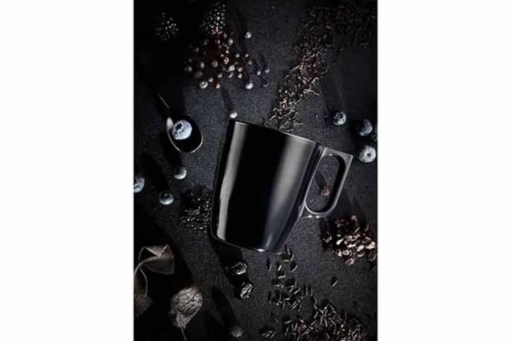 Luminarc Mok Flashy Mug Zwart 250 ml (Set van 6) Outlet
