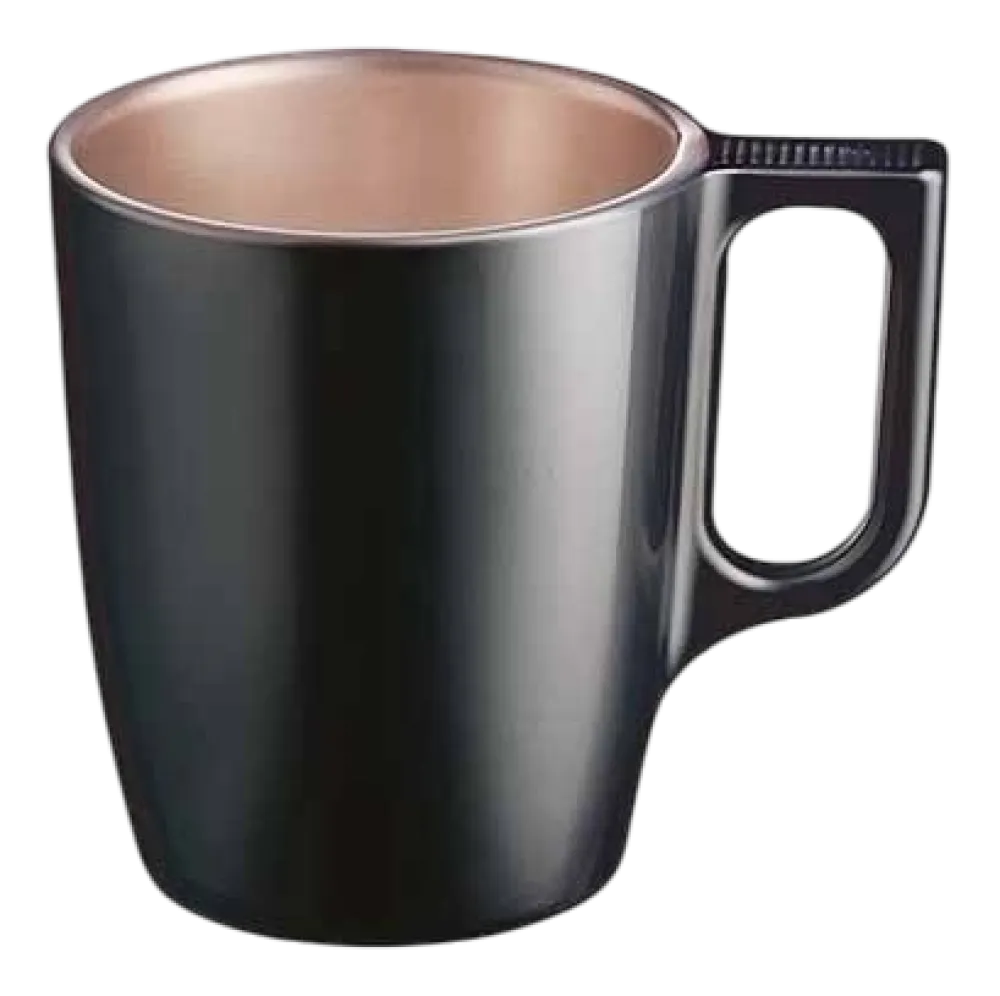 Luminarc Mok Flashy Mug Zwart 250 ml (Set van 6) Outlet