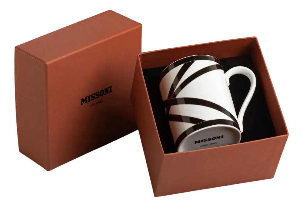 Missoni Mok Luxury Gift Box Nastri Black 370 ml New