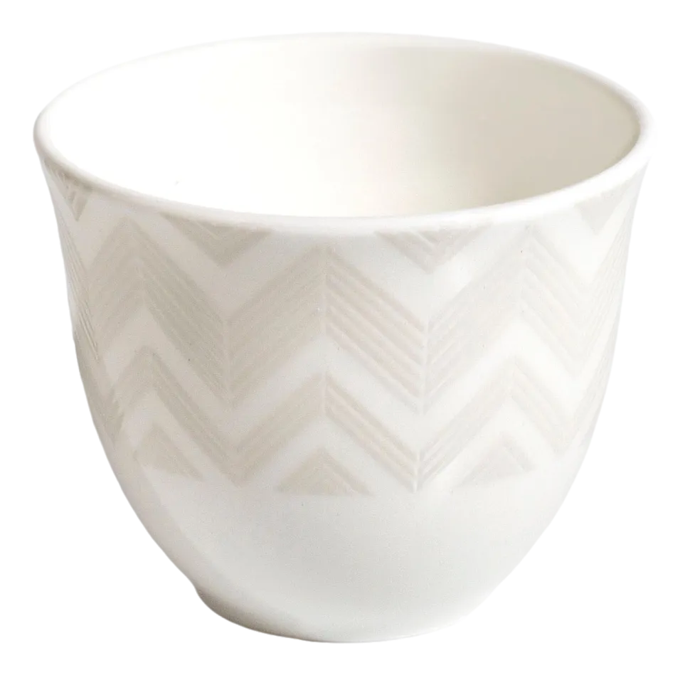 Mok Missoni Luxury Gift Box Zig Zag White Arabic Cup (Set van 6)