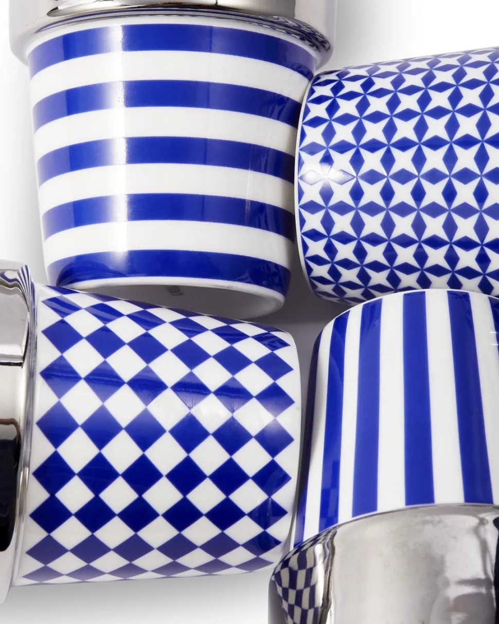 Mok POLSPOTTEN Aunty Dark Blue (Set van 4)