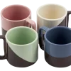 POLSPOTTEN Mok Stacking Dark Grey (Set van 4) Hot