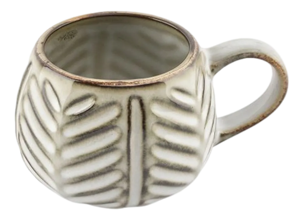 Salt & Pepper Mok Arto Leaf Brown / White / Beige 200 ml Discount