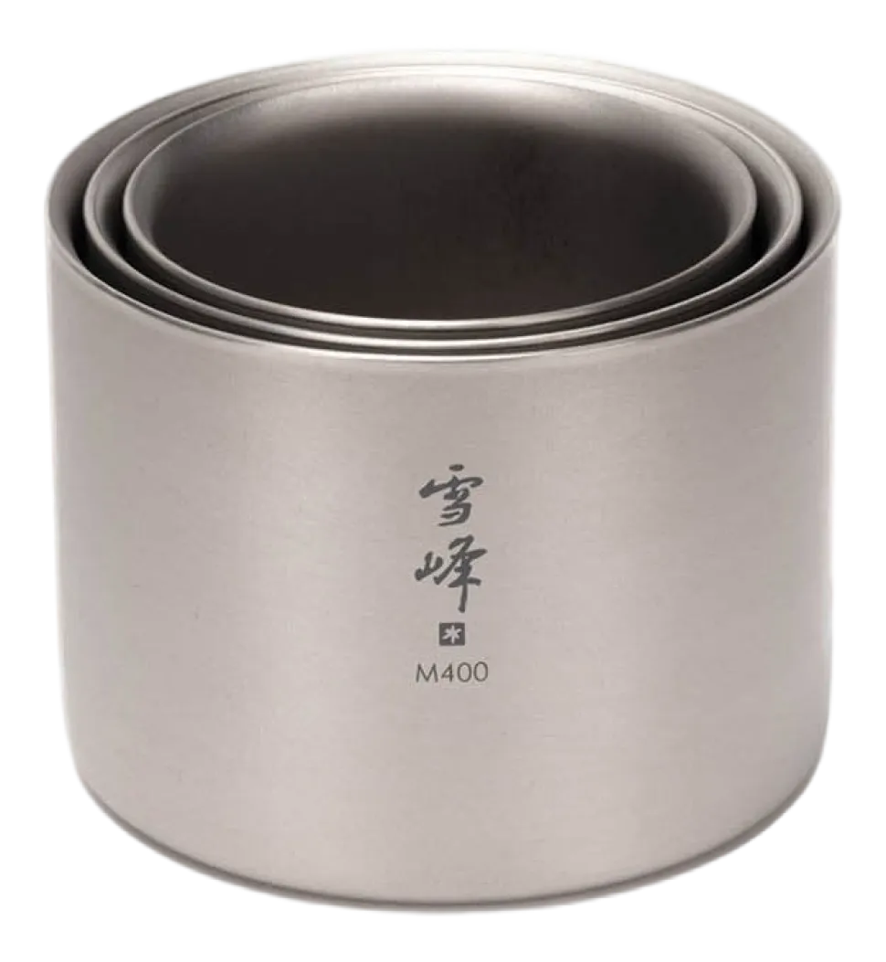 Mok Snow Peak Titanium Double Wall Stacking M300