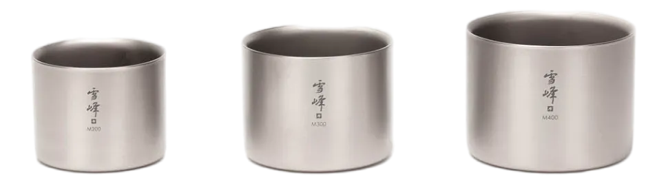 Mok Snow Peak Titanium Double Wall Stacking 400ml