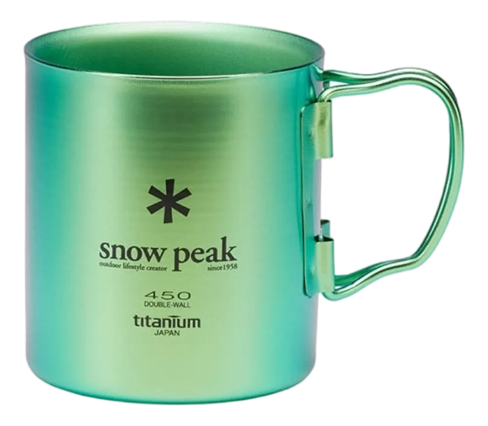 Snow Peak Mok Titanium Double Wall Green 450ml